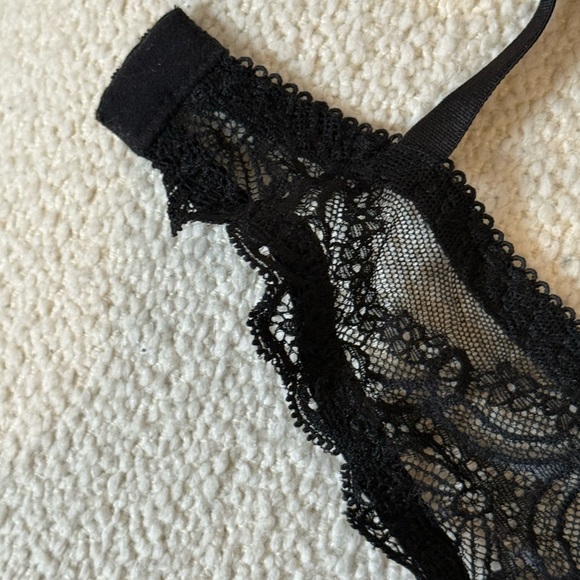 Aubade Paris Danse des Sens Lace Push-Up Bra – Black / Nude – 32B (FR 85B) - Picture 7 of 10